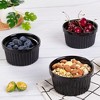 8 Oz Ramekins Set of 8, Ceramic Ramiken Oven Safe, Stackable Souffle Cups - image 4 of 4