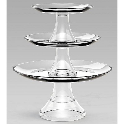 Glass 3-Tier Serving Set - Threshold™