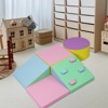 Toddler Climbing Toys,Lightweight Indoor Climbing Set ，5-Piece Foam Climbing Blocks for Crawling and Sliding, Colorful Play Equipment - 3 of 4