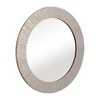 Round Mirror Textured Frame - Gold Metallic Finish - Modern Style for Home, Office, Bedroom, or Living Room Wall Decor - 3 of 4