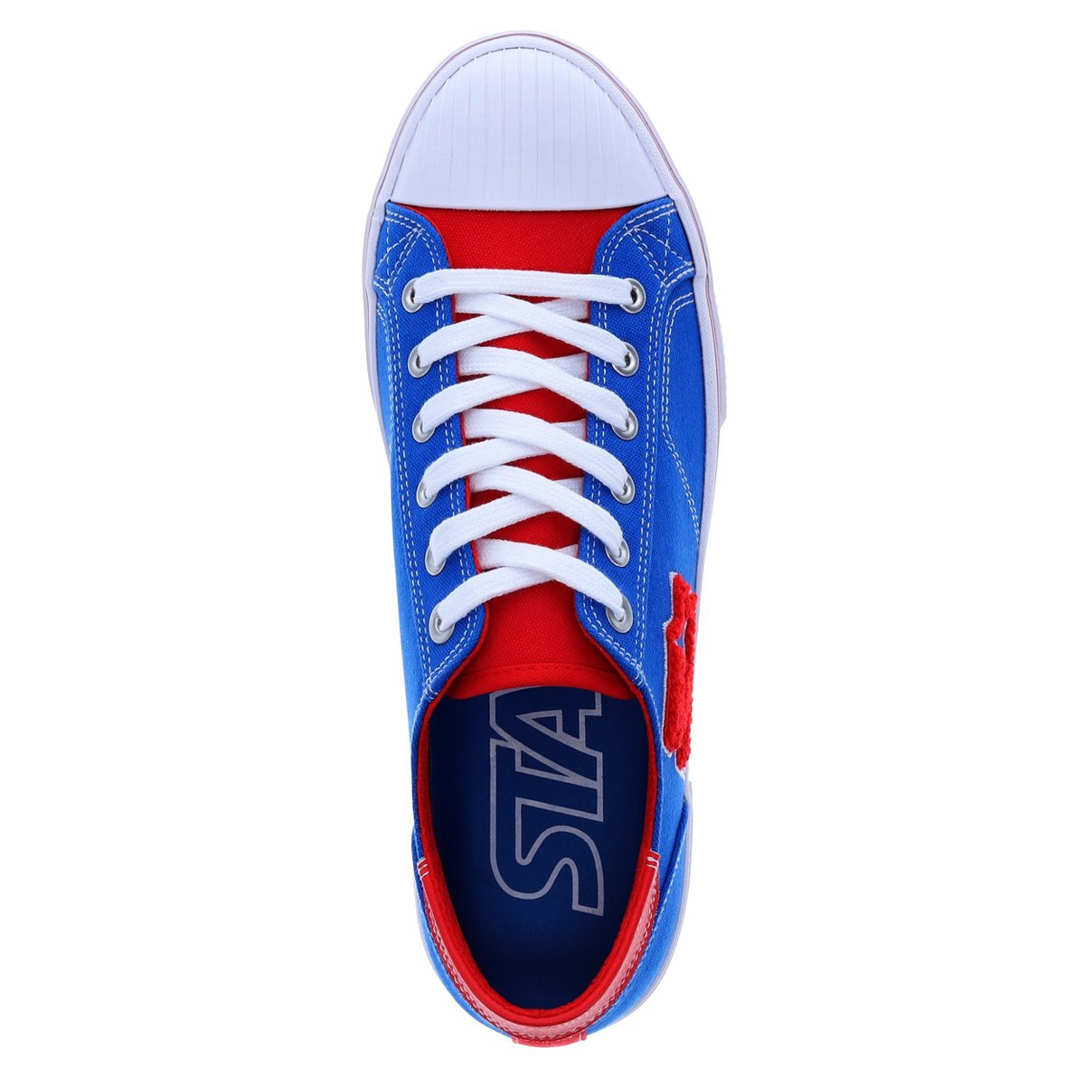 Мужские Starter Mens Tradition 71 Low Canvas Lowtop Sneaker, Blue/Red, Size 11 — фото 2