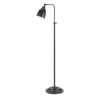 46 X 57 Adjustable Height Metal Pharmacy Floor Lamp Antique