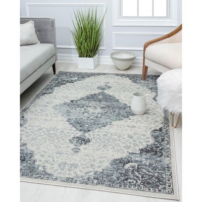 Rugs America Harper Hy50f Snowdrop Transitional Vintage White Area Rug ...