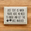 Slickblue Rustic Dog Warning Sign, Solid Knotty Pine Wood, 9x12 Wall Art, Entryway Humor Style - 2 of 3