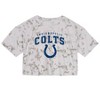 Nfl Indianapolis Colts Girls' Gray Tie-dye Crop Hooded Sweatshirt : Target