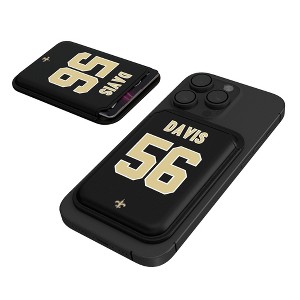 Keyscaper NFL New Orleans Saints Players Game Tactic Black Magnetic Credit Card Wallet - 1 of 3