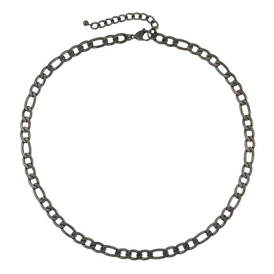 Slate by Rebl Figaro Link Chain Necklace  Stainless Steel