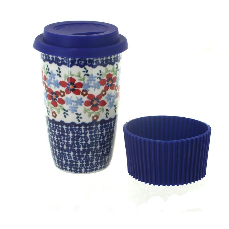 Blue Rose Polish Pottery K115 Manufaktura Travel Mug, 1 of 3