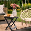 Karl Home|Wood Patio Folding Side Table - 4 of 4