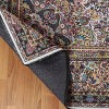 Distressed Medallion Border Machine Washable Indoor Area Rug or Runner by Blue Nile Mills - 4 of 4