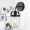 GreenEver 1-Light Modern Sconce, Clear Glass Shade, Industrial Fixture for Bathroom, Living Room, Bedroom, Kitchen Sink, E26 Socket [No Bulb] - 4 of 4