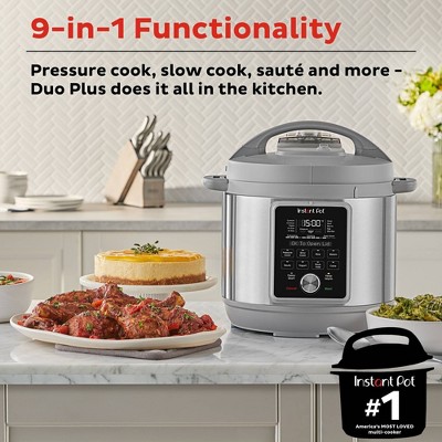 6-Quart Black and Silver Stainless Steel Digital Pressure Cooker