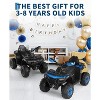 12V Electric Ride On Car for Kids 3-8 Years, 2 * 45W Motor, Remote Control, LED Lights, Music Player & Emergency Brake, Battery Powered Cars for Kids - 2 of 4