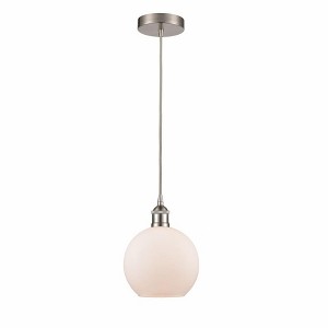 Athens - 1 Light Cord Hung Mini Pendant In Industrial Style-10.75 Inches Tall and 8 Inches Wide - 1 of 1