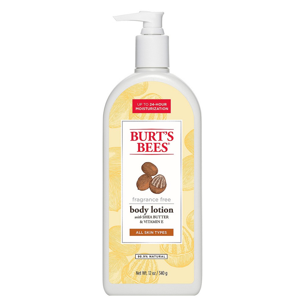 UPC 792850006454 product image for Burt's Bees Fragrance Free Shea Butter and Vitamin E Body Lotion - 12 oz | upcitemdb.com