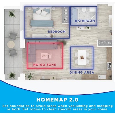 iHome iHRVS1PRO-3BLK-RB AutoVac Nova S1 Pro Self Empty LIDAR Mapping, 150 Min Runtime, Strong Suction Robot Vacuum - Certified Refurbished Grade B