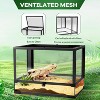 34 Gallon Reptile Tall Glass Terrarium 24" X 18" X 18" - Anti-Escape Design, Dual-Climate Water-Tight - 3 of 4