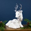 Northlight Laying Reindeer Mom and Calf Christmas Figurine - 11.5" - image 2 of 4