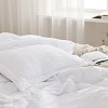 Cozy Comfort Sage Green Queen Size Comforter Set - Bed in a Bag 7 Pieces Stripes Seersucker Bedding Set, Soft Lightweight Down Alternative Comforter, - 4 of 4