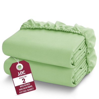 Microfiber Fitted Sheets Deep Pocket Up to 16-Inch , Ultra Soft , Easy Fit , Hypoallergenic Fitted Bed Sheets - Lux Decor Collection