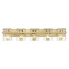 Bennington Collection 5-Bulb Glass Bath Fixture - Dimmable, Damp Rated, 36.25" Wide - 2 of 4