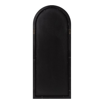 Audubon Black Full Length Arched Wood Wall Mirror