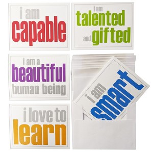 Inspired Minds Note Cards with Envelope, Self-Esteem Booster Set, 2 Each of 5 Titles, Set of 10 - 1 of 1