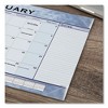Slate Blue Desk Pad, 22 x 17, Blue Sheets, Clear Corners, 12-Month (Jan to Dec): 2025 - 3 of 4