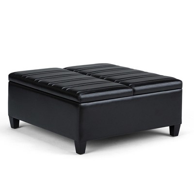 Tyler Coffee Table Storage Ottoman - Wyndenhall