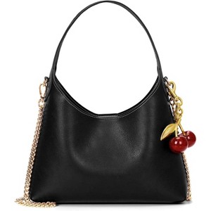 Cherry Shoulder Bag Purse Faux Leather Tote Handbag Trendy Chain Crossbody Bag - 1 of 4