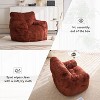 Kumasinova Corduroy Bean Bag Chair for Adults,Teens,Memory Foam Bean Bag Sofa with Armrest,Bean Bag Lounger for Bedroom,Living Room,No Assembly,Red - 4 of 4