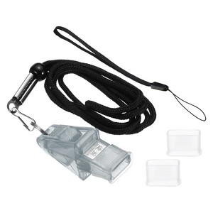 Unique Bargains ABS Referee Official Coach Whistle with Lanyard and Mouth Grip - 1 of 4