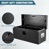 Truck Bed Tool Box,Black Powder Coated Storage Chest,Weatherproof Trailer ToolBox Storage Organizer for Pickup - 4 of 4