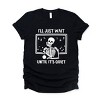 Simply Sage Market Wait Until It's Quiet Apple Short Sleeve Tee - XL - Black - 2 of 4