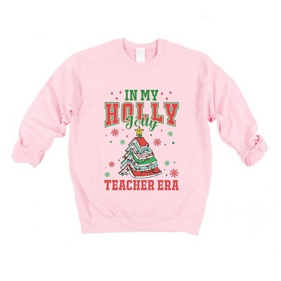 Simply Sage Market Women's Graphic Sweatshirt  Holly Jolly Teacher Era