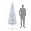 SEVOBAL Party Decorations and Accessories 7ft Slim Pencil Christmas Tree with Realistic Branches for Holiday Decor, White, 25.6"*29.5"*82.7" - 3 of 4