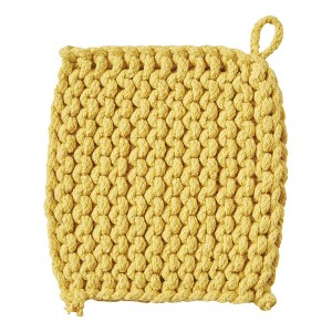 tagltd Crochet Trivet Potholder Yellow - 1 of 3