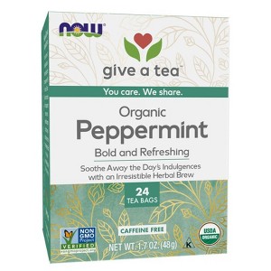 Now Foods Peppermint Tea Organic  -  24 Bag - 1 of 3