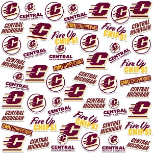 Central Michigan University Spirit Logo 50Ct Sticker Packs Miscellaneous 50 Ct. Sticker Pack - 1 of 4