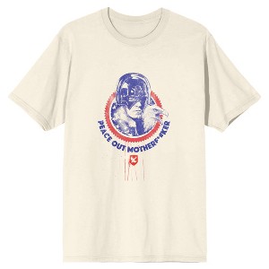 Peacemaker Christopher Smith And Eagle Peace Out Men's Natural Ground T-shirt - 1 of 1