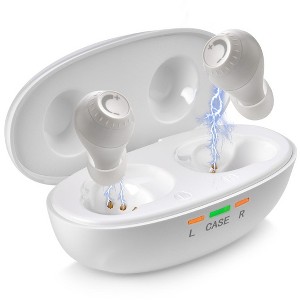 MEDca Mini Digital Hearing Aids for Seniors, ITE Rechargeable Personal Sound Hearing Amplifier, Lightweight Hearing Aids w/ Noise Cancelling - 1 of 4