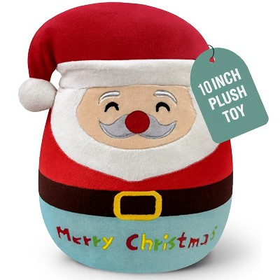 Santa Claus Plush Toy, 10" Soft Christmas Stuffed Toy, Cute Santa Plushie Gift for Kids, Boys & Girls, Perfect Holiday Plush Gifts and Home Decor