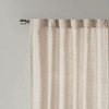 MAYEERTY Faux Linen Rod Pocket and Back Tab Fleece Lined Curtain Panel(Only 1 Pc Panel) - 2 of 4