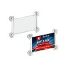 Azar Displays Clear Acrylic Window/Door Sign Holder Frame with Suction Cups 8.5''W x 5.5''H, 2-Pack - 2 of 4