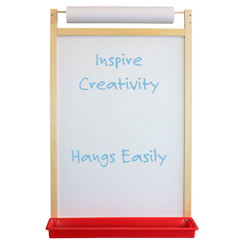 Flipside Products Magnetic Dry Erase Wall Easel with Paper Roll, 2 of 4