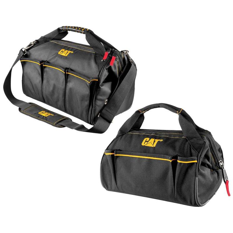 Cat 2 Piece Wide Mouth Tool Bag Set, 1 of 4