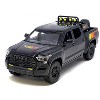 2023 Toyota Tundra TRD 4x4 Pickup Truck Black with TRD Stripes with Sunroof and Wheel Rack Limited Ed 1/24 Diecast Model Car - 2 of 4