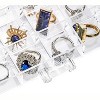 Acrylic Jewelry Organizer with 5 Drawers and 120 Grids, Clear Earring Holder and Ring Display Case for Beads, Nail Tips - 3 of 4