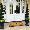 A1HC Natural Coir & Rubber Monogrammed 25"X57" Door Mat, Heavy Duty, Non-Slip Outdoor Entry Doormats - 4 of 4