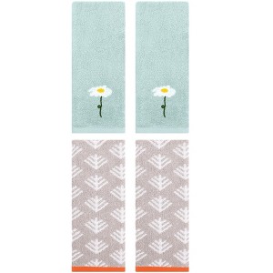 REGALWOVEN 4 Pcs Soft Absorbent Cotton Hand Towels - 1 of 4